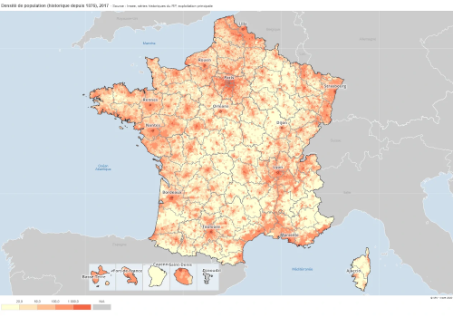 density choroplete map