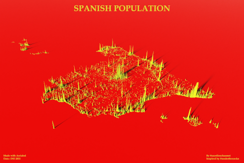 espagne population vue sud est