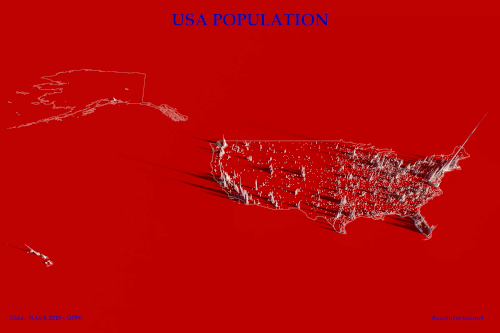 usa population borders